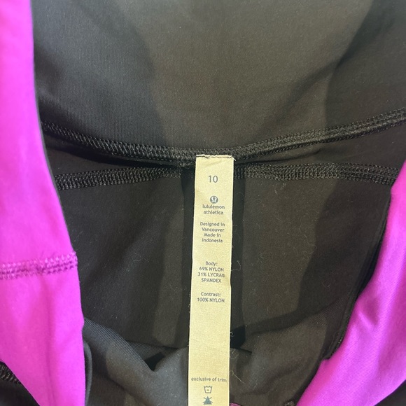 Lululemon full length running pants with flare waterproof ankle SZ.10 NWOT - Picture 7 of 7